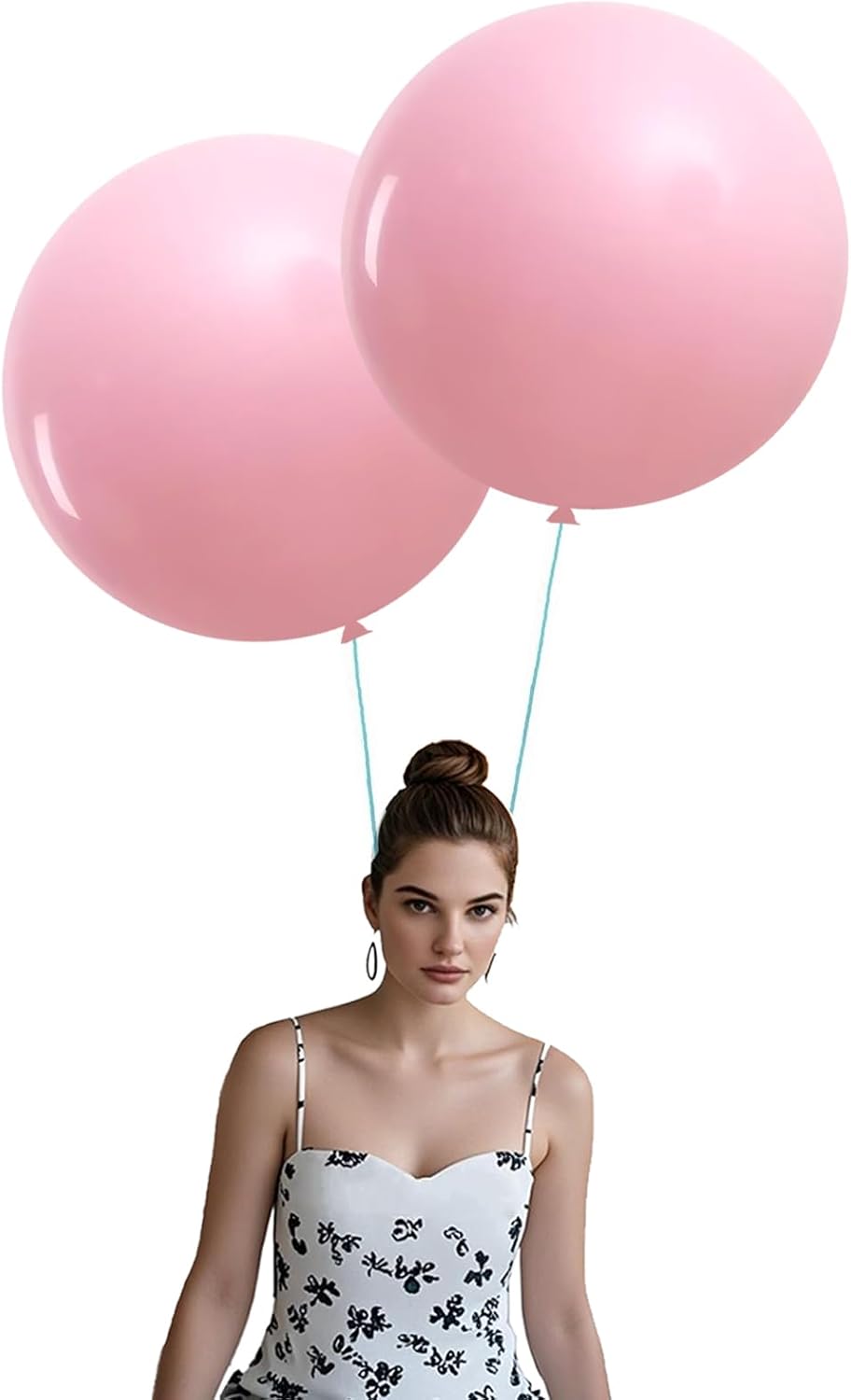15Pcs 24 Inch Balloons Light Pink Giant Round Balloons Large Balloon for Festival, Christmas, Birthday Party Decorations