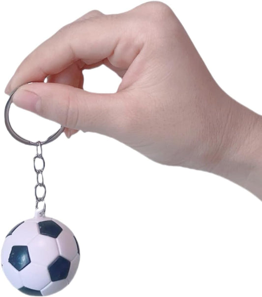 Mini 3D Soccer Sports Fan Keychains Birthday Gift Backpack Pendant Car Keychains Men's Toy Cute Football Fans Gifts