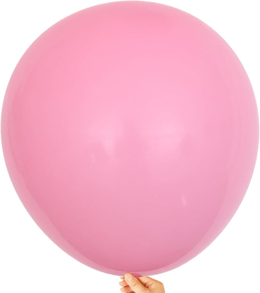 KALOR 18 Inch Pink Balloons, 10 Pcs Matte Latex Balloons Big Round Balloons for Wedding, Baby Shower, Birthday Party and Event Decoration