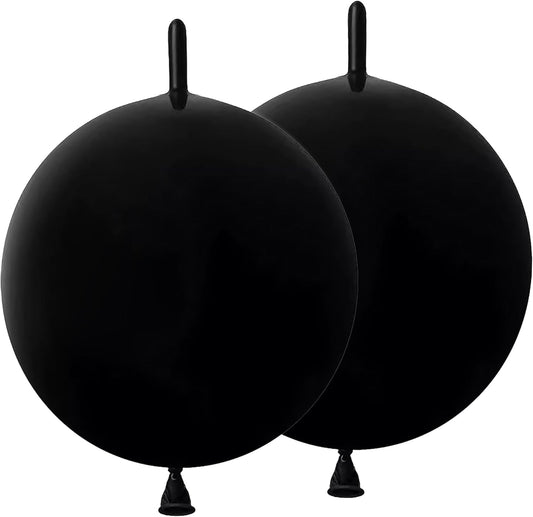 60 Pcs Link Balloons 10 Inch Quick Link Balloons for Birthday Wedding Party Festival Decorations (Black)
