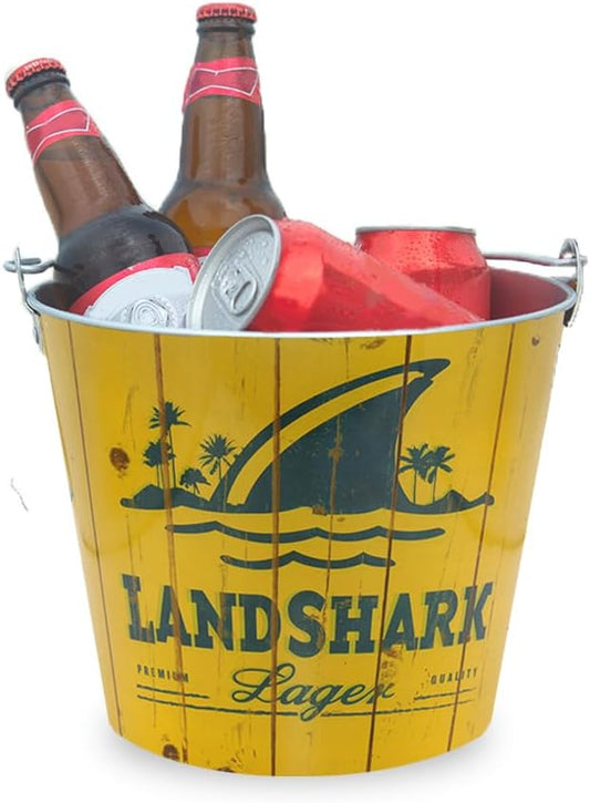 5-Quart Galvanized Steel Pail Beer Bevergage ice Bucket with Wire Handle & operner for Party