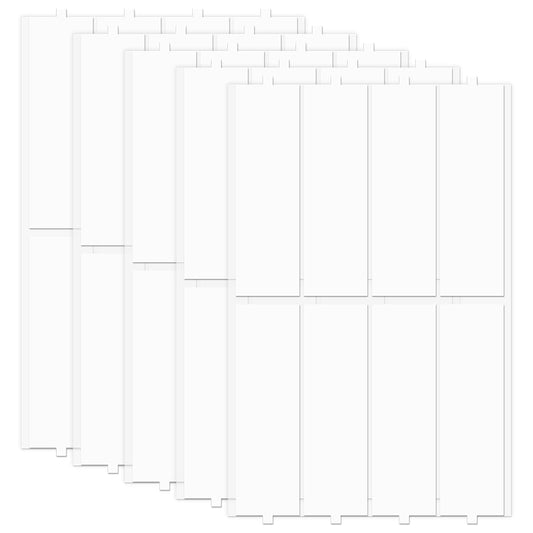 40 Pcs Nano Tape Strips (1.18" x 3.93") - Extra Long Double Sided Tape with Grips for Hanging Posters, Rugs, Lightweight Décor Sticky Tack - Crafts Decoration Picture Hanging Crafting Party