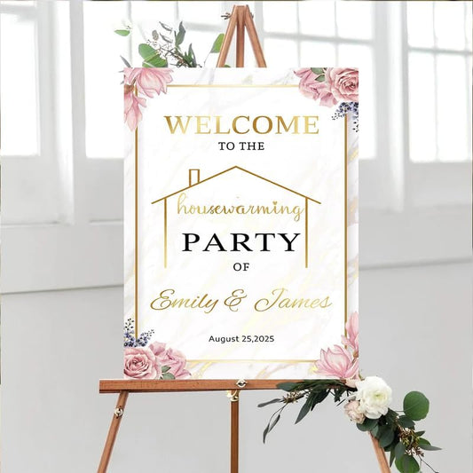Personalized Housewarming Party Welcome Sign, New Home New Beginning New Memories, Welcome To Housewarming Party, Housewarming Décor, New House Party Sign, Housewarming Party Sign#5