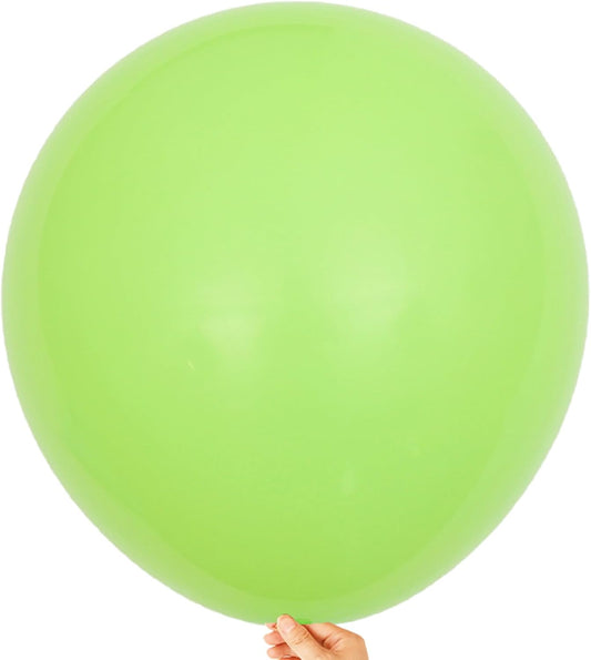 KALOR 18 Inch Lime Green Balloons, 10 Pcs Matte Latex Balloons Big Round Balloons for Wedding, Baby Shower, Birthday Party and Event Decoration