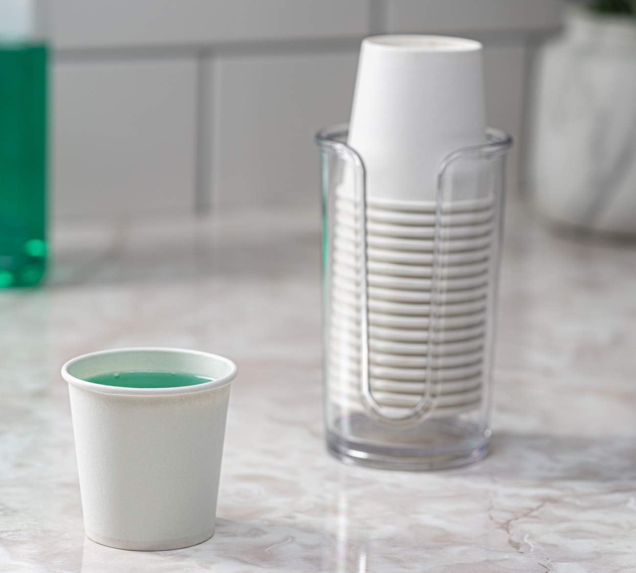 GUSTO [4 oz. - 300 count] Disposable White Paper Cups, Hot Coffee Cups - Eco-Friendly Hot Cups