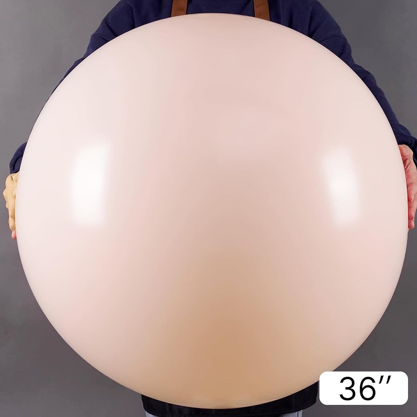 PartyWoo Light Pink Large Balloons 4 pcs 36 Inch Big Jumbo Giant Pastel Baby Pale Pink Latex Balloons for Graduation Wedding Baby Shower Princess Bachelorette Birthday Party Decorations Pink-Q01