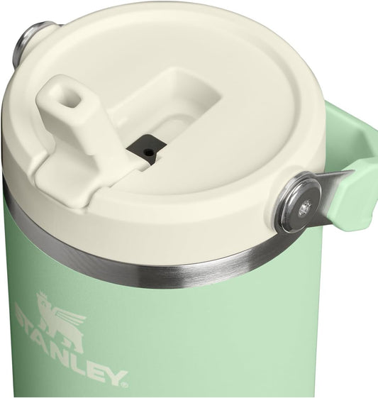 STANLEY IceFlow 2.0 Flip Straw Tumbler with Handle 30 oz | Twist On Lid and Flip Up Straw | Leak Resistant Water Bottle | Insulated Stainless Steel | BPA-Free | Pistachio