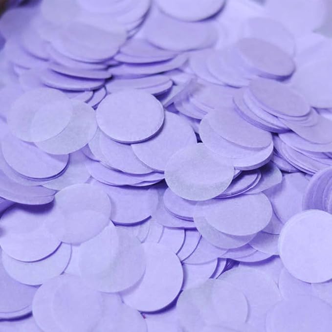 Tissue Paper Confetti 5000 Pieces Purple Round Confetti 1 inch Paper Circle Confetti Dots for Table Wedding Birthday Party Decoration