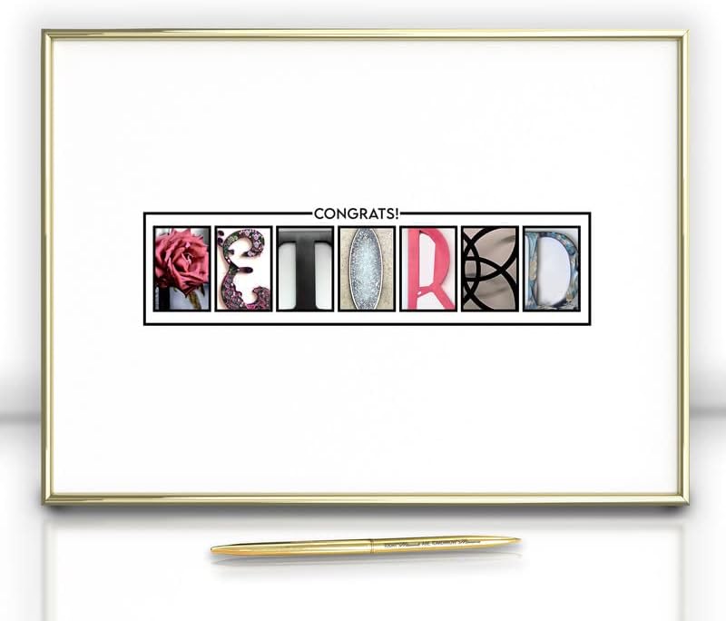 Framed Gold Retirement Decorations Guest Book for Womens - 12"x16" Retirement Poster for Women including Gold Pen & Acrylic Glass - Unique Retirement Party Decor & Gift for Women