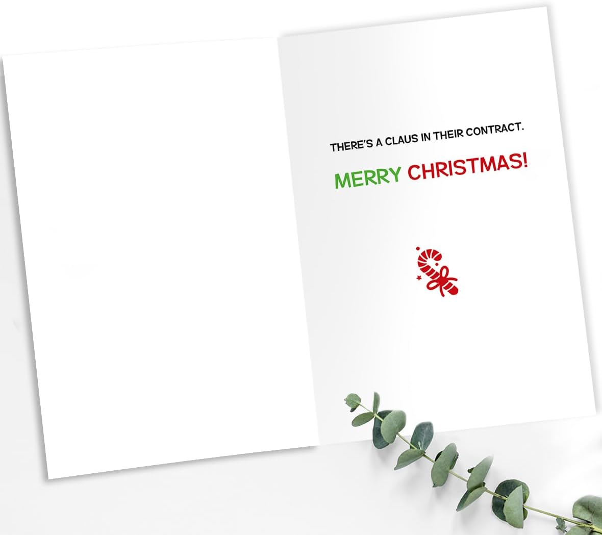 Funny Boss Christmas Card Gift for Women Men, Christmas Thank You Card for Boss