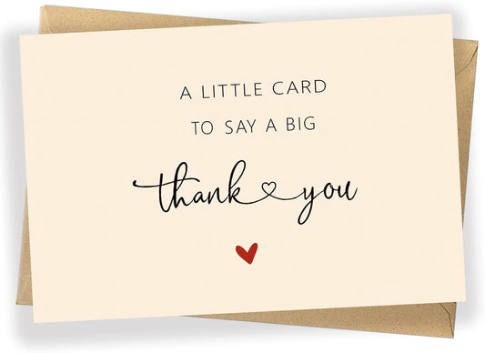 48 Pack Thank You Cards with Envelopes & Stickers, 4×6 Cute Blank Greeting Cards for Baby Shower & Wedding，Boxed Bulk Thank You Notes for Graduation Teachers Business Coworker Employee Appreciation