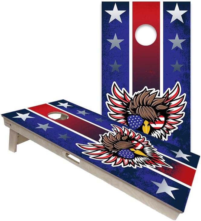 World Series of Cornhole Official Regulation Size Cornhole Boards – Durable All-Wood Construction Bean Bag Toss Set | Rugged Outdoor Game for Tournaments, BBQs, & Backyard Battles