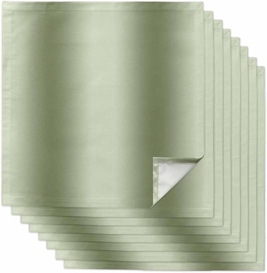 Sage Green Omble Cloth Napkins Set of 8 Reusable Dinner Napkins, Modern Abstract Art Cocktail Napkin, Farmhouse Gradient Washable Table Napkins for Wedding/Holiday Party/Baby Shower 20"x20"
