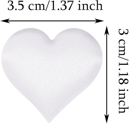 ONLYKXY 200Pcs 3.5cm Big Sponge Confetti Decor Glitter Flower Heart Shape Petals Table Decoration for Wedding Party Valentine's Day Scatter Ponge Petal Confetti (White)