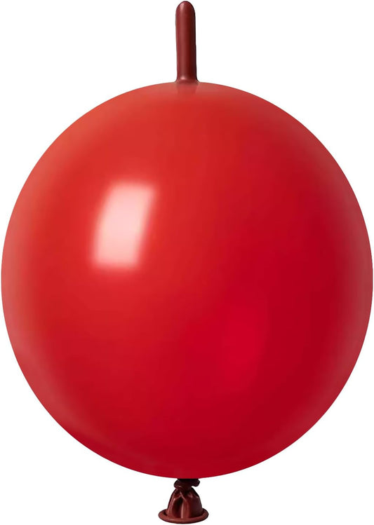 IN JOOYAA Link Balloons 6 Inch 120 Pcs Quick Link Balloons for Wedding Party Festival Birthday Decorations (Dark Red)