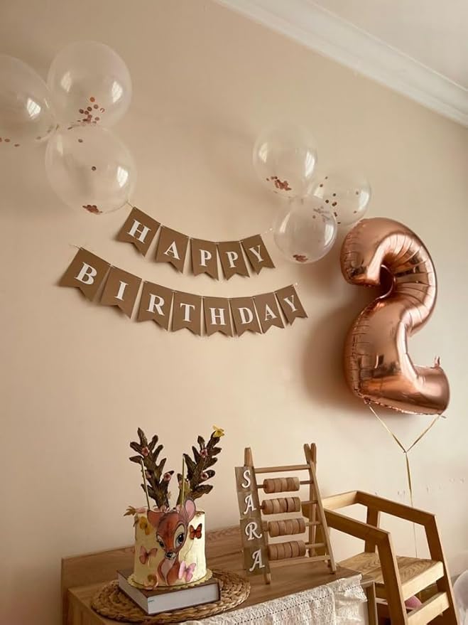 2 Numbers Balloon 40 Inch Rose Gold Two Balloon Number Birthday Decor, 2nd 12 21st Party Celebration Decorations Graduations Wedding Baby Shower