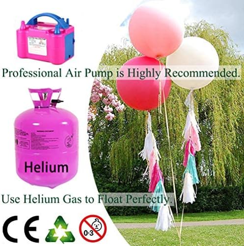 24 Inch Latex Round Balloons 10 Pack Assorted Color Thick Big Balloons for Photo Shoot Wedding Baby Shower Birthday Party Decorations by IN-JOOYAA（Normal Color）