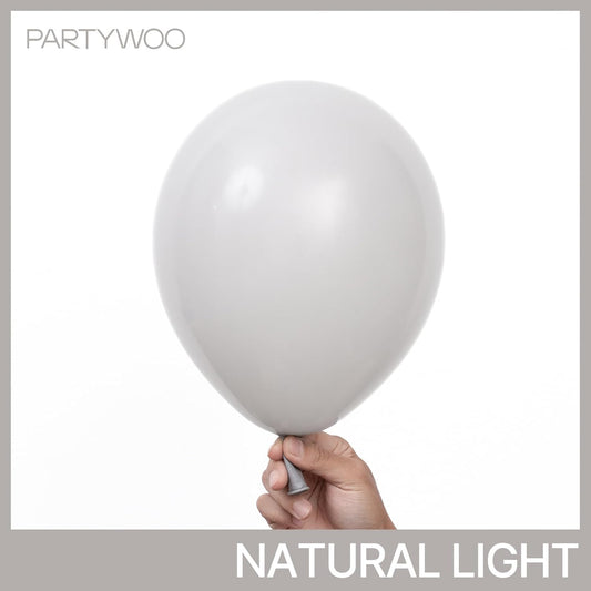 PartyWoo Gray Balloons 50 pcs 12 Inch Pastel Gray Latex Balloons for Graduation Wedding Baby Shower Bridal Shower Gender Reveal Anniversary Birthday Party Decorations Gray-Y76