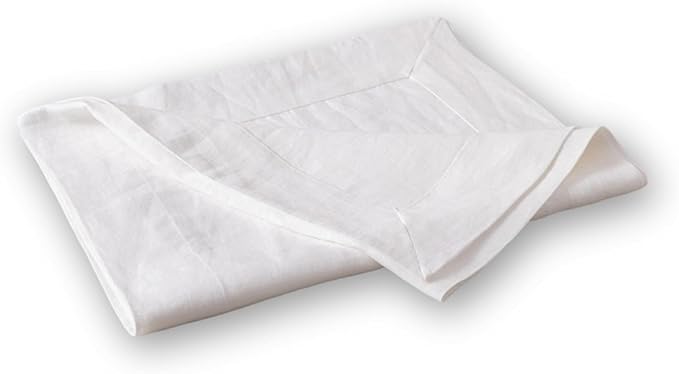 100% Hemp Table Runner, Organic Linen Table Runner, Farmhouse Table Decor, Boho Home Decor (White, 14 x 72 Inch)
