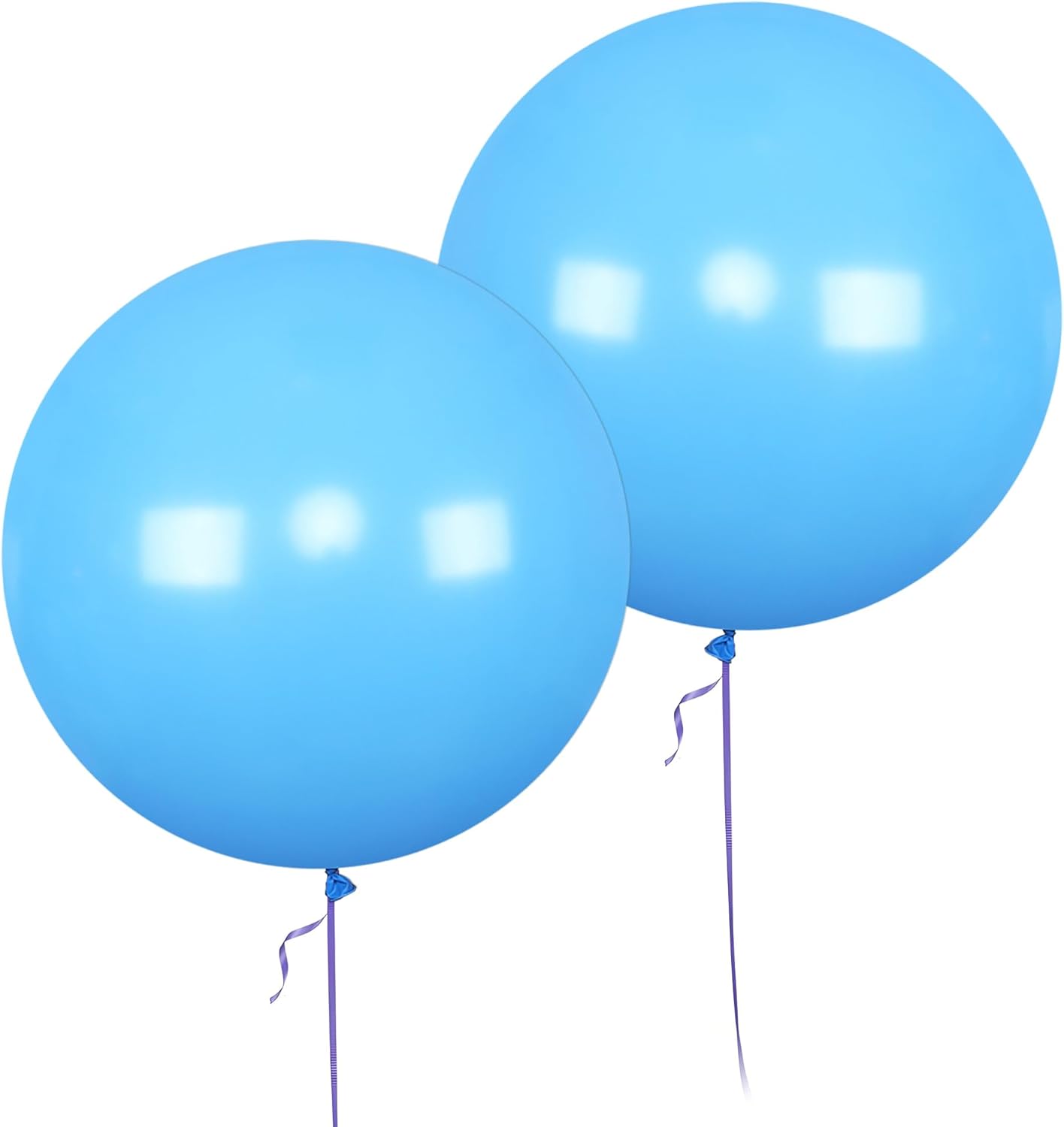 AZOWA 24 Inch Blue Balloon 10 Large Latex Balloons for Party Wedding Birthday Baby Shower Decoration (Blue, 10 Pcs)