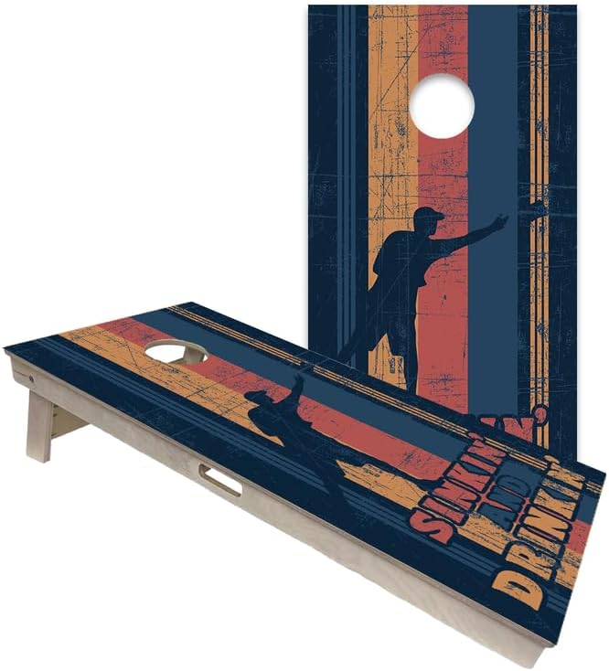 World Series of Cornhole Official Regulation Size Cornhole Boards – Durable All-Wood Construction Bean Bag Toss Set | Rugged Outdoor Game for Tournaments, BBQs, & Backyard Battles