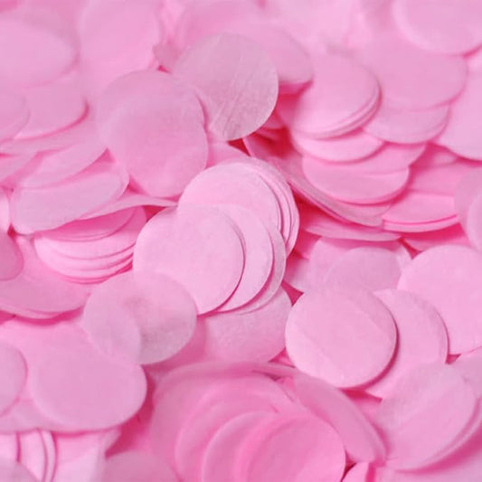 Tissue Paper Confetti 5000 Pieces Pink Round Confetti 1 inch Paper Circle Confetti Dots for Table Wedding Birthday Party Decoration