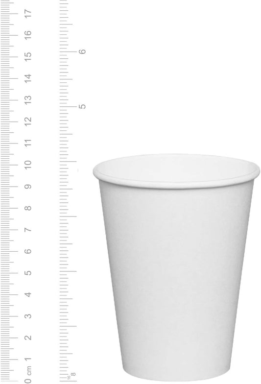 GUSTO White Paper Cups [12 oz - 300 Count] Disposable Coffee Cup for Hot Drinks – Sturdy & Eco-Friendly – for Tea, Cocoa & More – Formerly Comfy Package