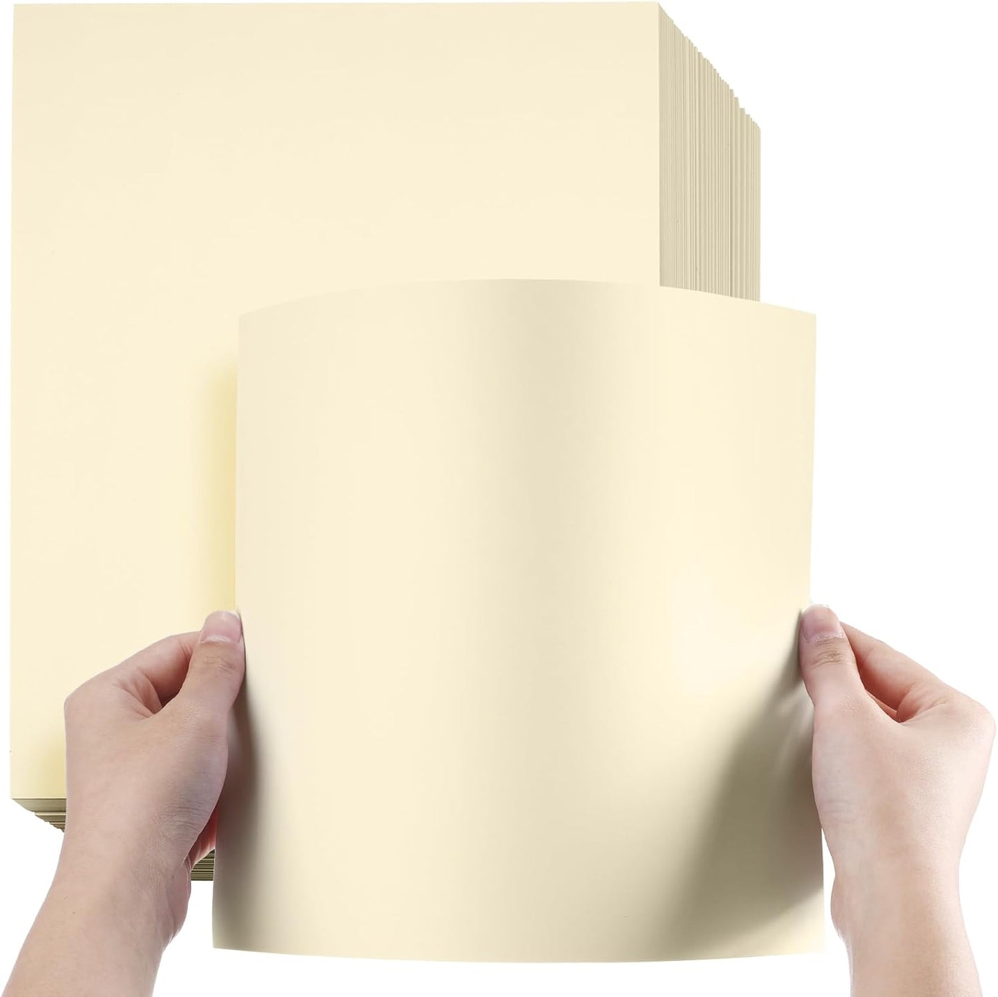 Fainne 200 Sheets 8.5 x 11 Inches Card Stock Thick Paper Heavyweight Card Stock Printer Paper 250 GSM 92 lb Cover 170 lb Text for Invitations Menus Crafts DIY Projects(Pale Yellow)