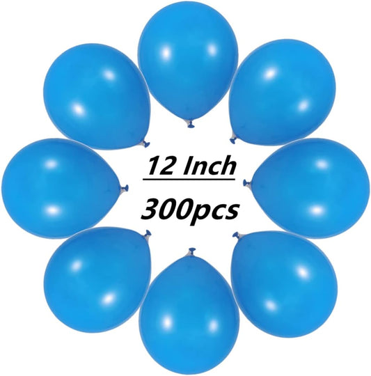 300 Pack Blue Balloons 12 inch Blue Latex Party Balloon Bulk for Various Party Events Decorations