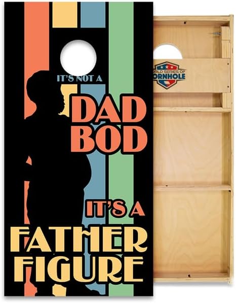 World Series of Cornhole Official Regulation Size Cornhole Boards – Durable All-Wood Construction Bean Bag Toss Set | Rugged Outdoor Game for Tournaments, BBQs, & Backyard Battles