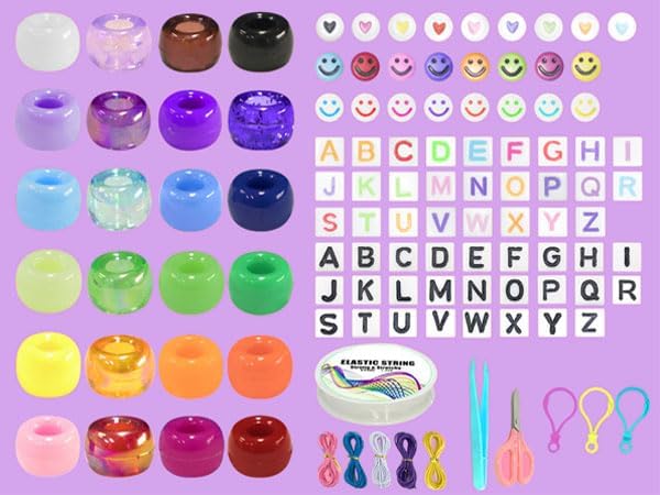 YMSDZHL 11000+PCS Clay Beads Bracelet Making Kit,24 Color DIY Flat Preppy Beads for Friendship Jewelry Making,Polymer Heishi Beads with Charms Gifts for Teen Girls Crafts for Ages 4-12