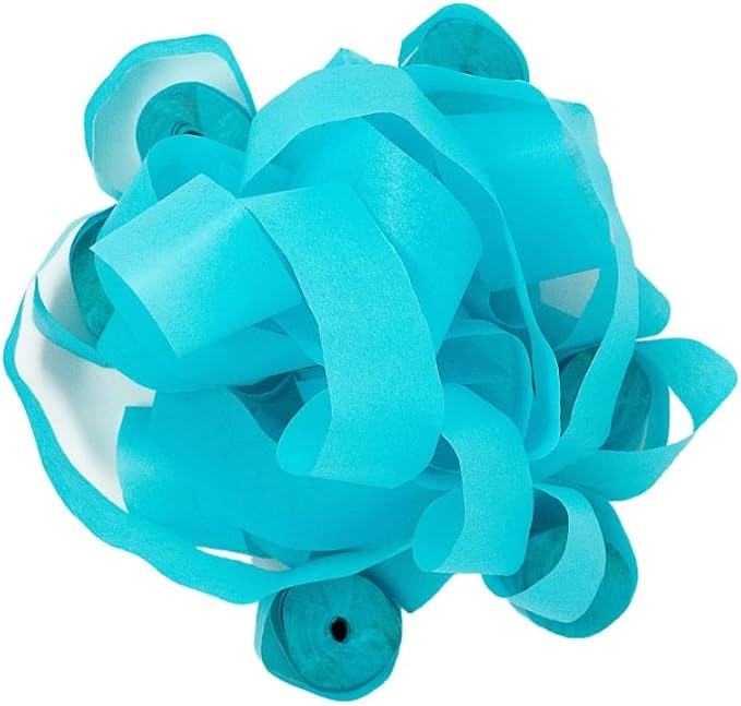 Ultimate Confetti - Turquoise Tissue Paper Streamers - 20 Rolls (1" x 30')
