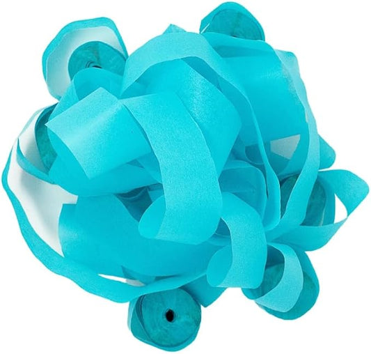 Ultimate Confetti - Turquoise Tissue Paper Streamers - 20 Rolls (1" x 30')