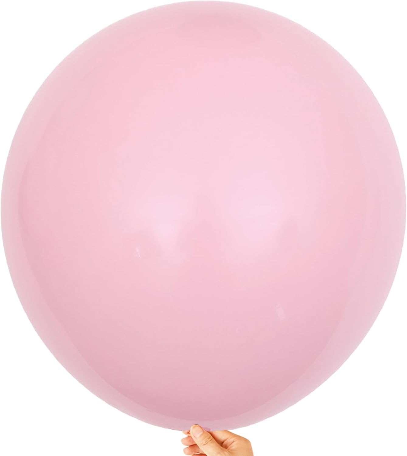 KALOR 18 inch Pastel Pink Balloons, 10pcs Thick Latex Round Helium Balloons for Birthday Family Party Wedding Party Baby Shower Decoration Supplies