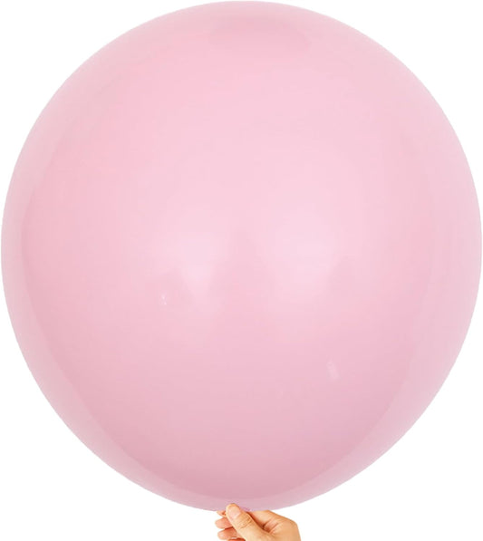 KALOR 18 inch Pastel Pink Balloons, 10pcs Thick Latex Round Helium Balloons for Birthday Family Party Wedding Party Baby Shower Decoration Supplies