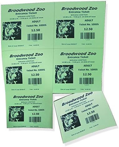 NextDayLabels Laser Perforated Cards - 6 Up per Page, Registration, Delivery Tags, Inventory, RSVP, Tickets (Green, 1200) Cards