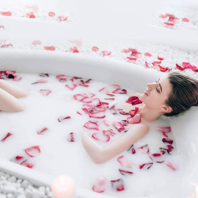 150 Grams/ 5.3 OZ Natural Real Red Rose Flower Petals Dried Rose Petal for Wedding Decoration Bath Foot Bath Wedding Confetti Crafts Accessories (5.3, Ounces)