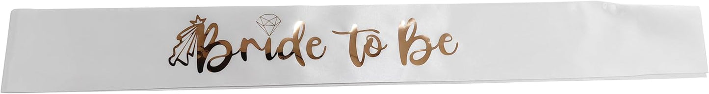 Agrifilm Groom to Be Sash and Bride to Be Sash Kit, Bachelorette Sashes for Bachelorette Party Supplies Bachelor Engagement Bridal Shower (Black+Gold)