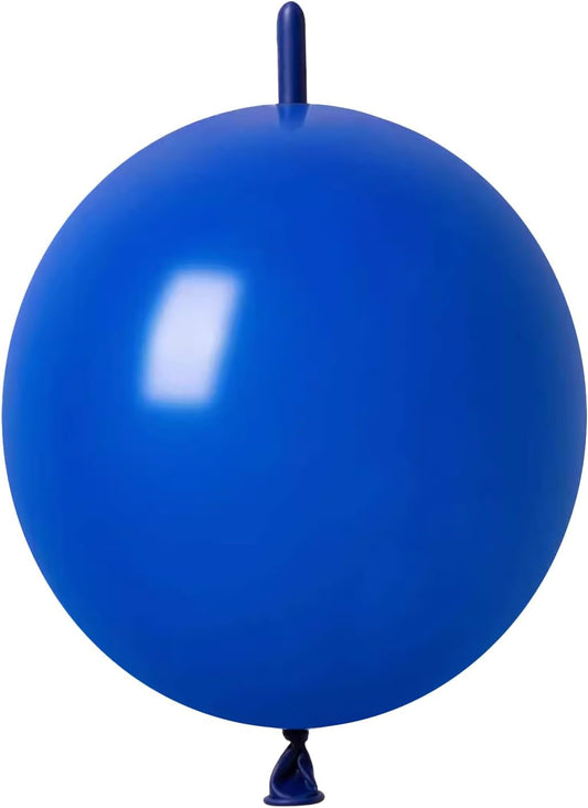 IN JOOYAA Link Balloons 10 Inch 120 Pcs Quick Link Balloons for Wedding Party Festival Birthday Decorations (Blue)