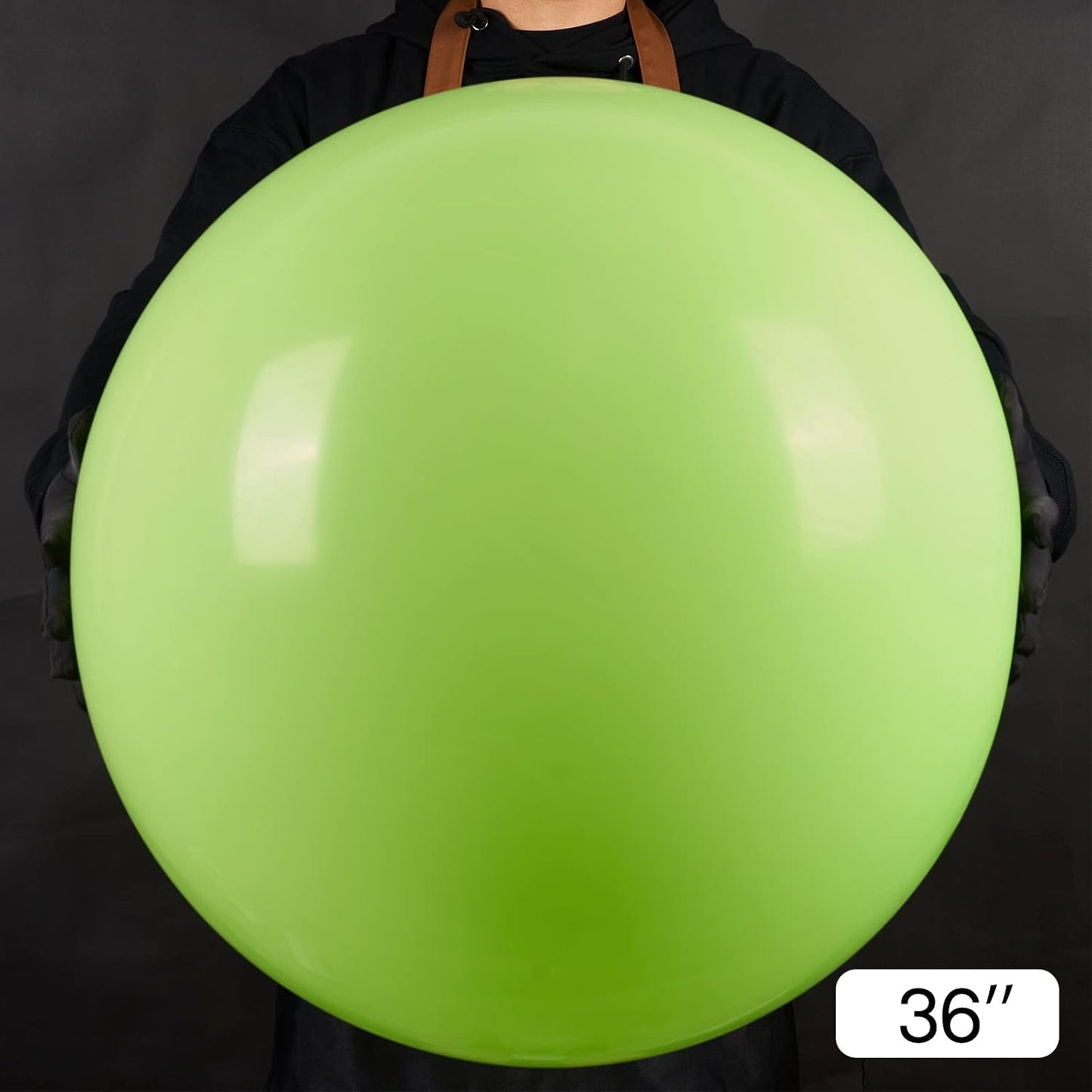PartyWoo Lime Green Balloons 4 pcs 36 Inch Extra Large Big Jumbo Giant Neon Yellowish Light Green Latex Balloons for Graduation Halloween Summer Baby Showers Birthday Party Decorations Green-Y6