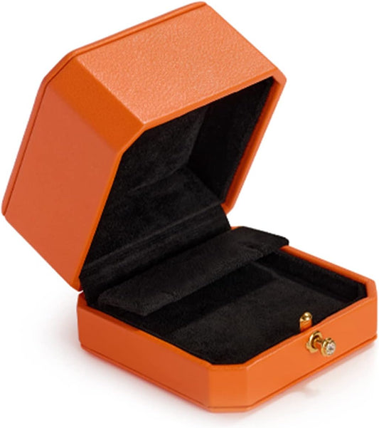 Oirlv Luxury Leather Earring Gift Box Jewelry Storage Display Case Anniversary, Engagement, Birthday Earring Holder Earrings Organizer