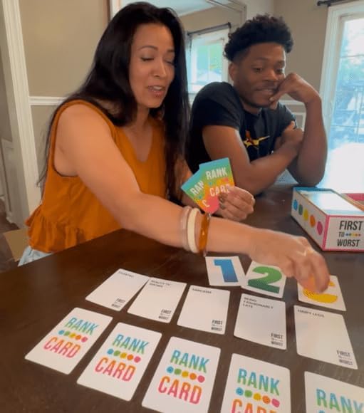 FIRST TO WORST Party Game + After Dark Expansion Set - Card Game About How Your Friends & Family Rank Things, Stocking Stuffers & Board Games Night with Polarizing Priorities