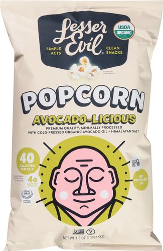 Lesser Evil Avocado-Licious Popcorn, 5 Oz