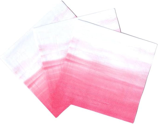 ForYourParty Ombre Patterned Party Napkins (Rose Petal)