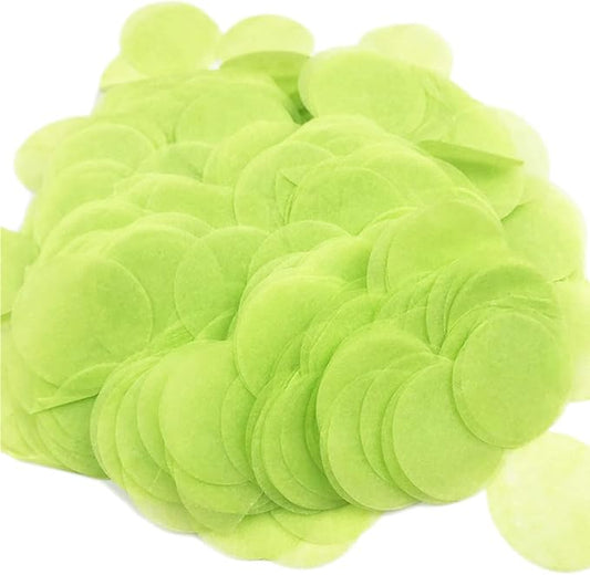 Tissue Paper Confetti 5000 Pieces Green Round Confetti 1 inch Paper Circle Confetti Dots for Table Wedding Birthday Party Decoration