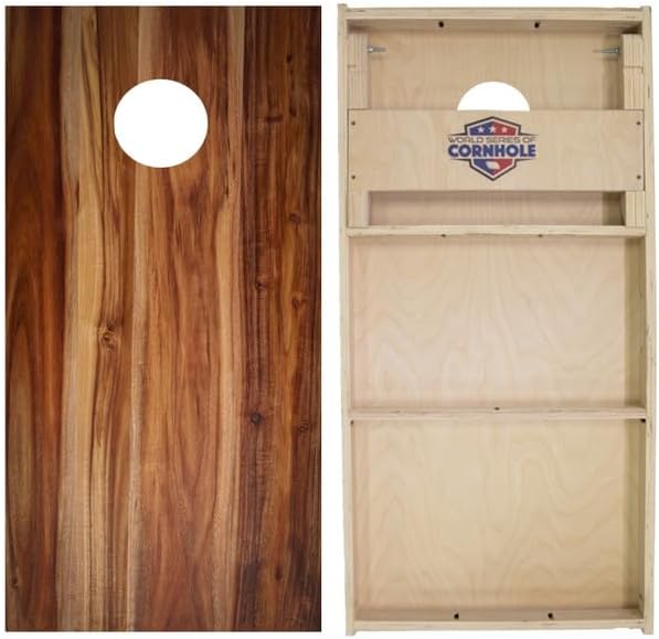 World Series of Cornhole Official Regulation Size Cornhole Boards – Durable All-Wood Construction Bean Bag Toss Set | Rugged Outdoor Game for Tournaments, BBQs, & Backyard Battles