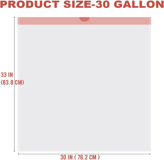 30 Gallon Trash Bags Drawstring, 150 Count, White | Unscented | Heavy Duty Multi-purpose Garbage Bags Can Liners for Business Home Kitchen Commercial and Industrial