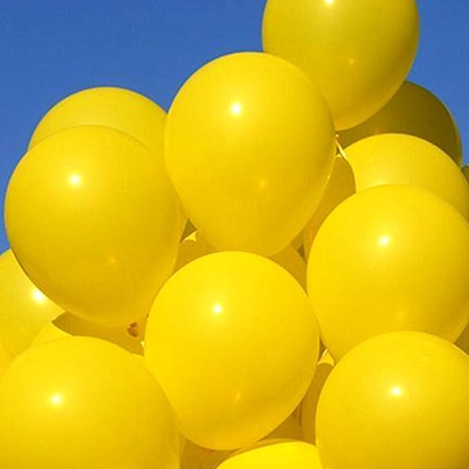 KBZVNAF Yellow Balloons Latex Party Balloon - 50 Pack 12 inch Round Helium Balloons for Birthday Wedding Baby Shower Sunflower Honeybee Theme Party Decorations