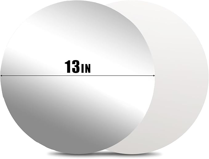 Cedilis 100PCS Disposable Paper Charger Plate, 13" Round Placemats for Dinner Plate, Wedding, Birthday Party Decor (sliver)