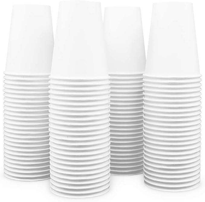 Made-In-USA 12 Ounce Disposable Hot Paper Cups, 1000 Count, 12oz | Coffee Cups, Leak-Free Food Safe Paper Cups, White Paper Cups for Hot Drinks (12 oz)